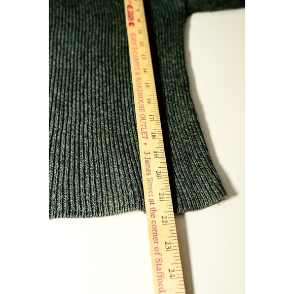 Vintage Northeast Knitting Mills pullover sweater M/L green knit - Picture 6 of 6